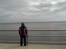 Looking out on Lake Michigan from Milwaukee's Lake Park.